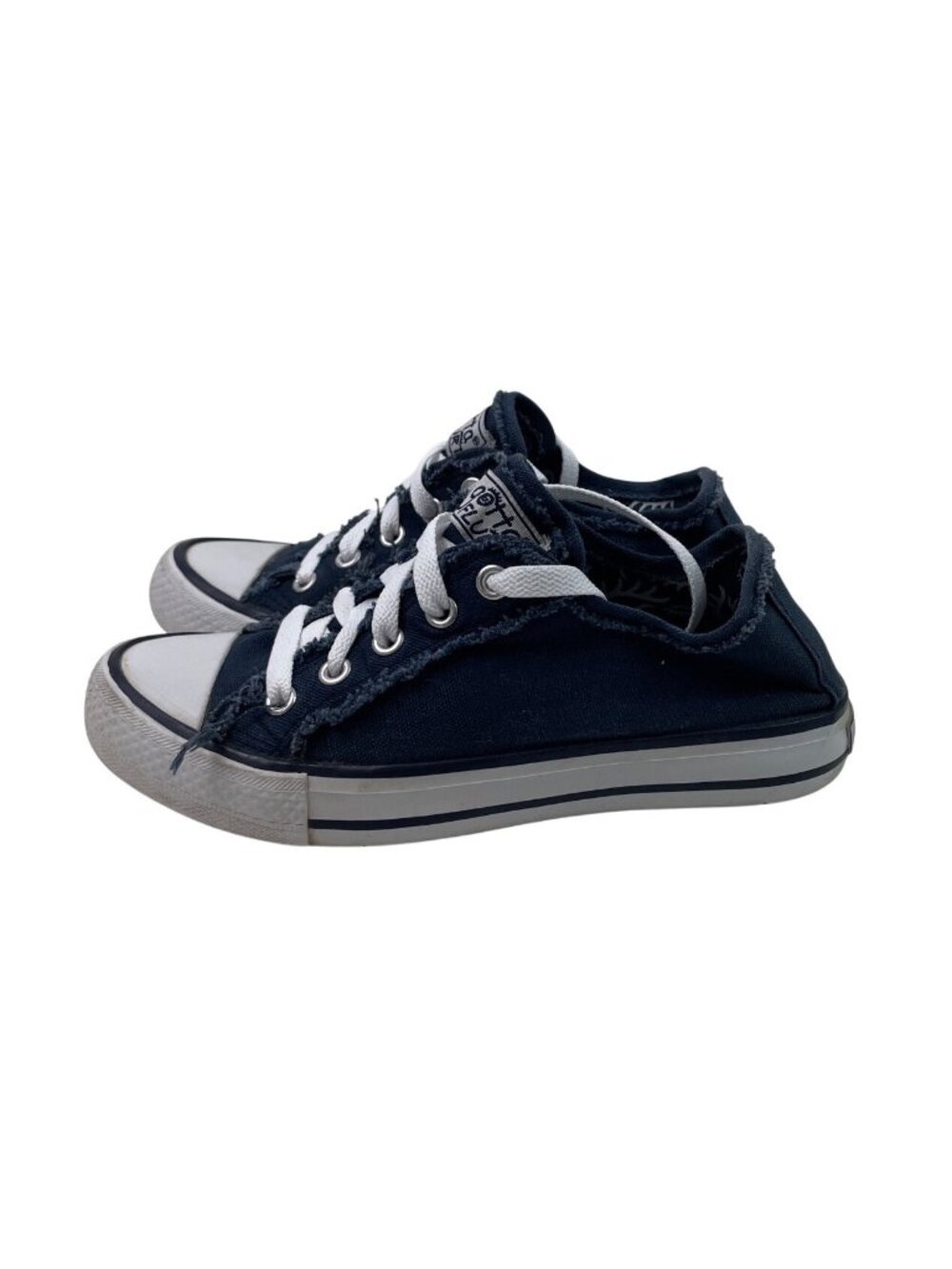 Gotta Flurt Navy Canvas Low Top Sneakers Womens Size 5.5 Casual Shoes